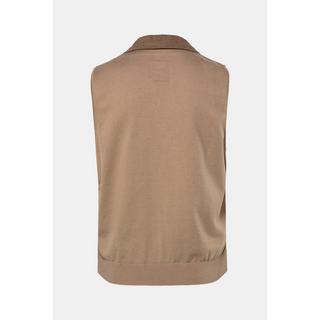 JP1880 FLEXNAMIC Gilet in Tweed Herringbone con Schiena in Maglia  