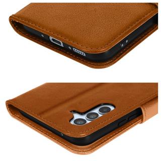 Avizar  Samsung A54 5G Wallet-Etui Hellbraun 