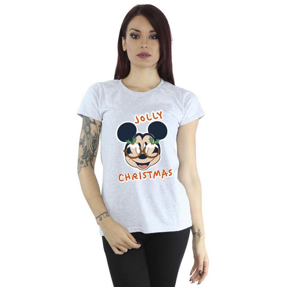 Disney Jolly Christmas Mickey Mouse Bedrucktes T-Shirt  