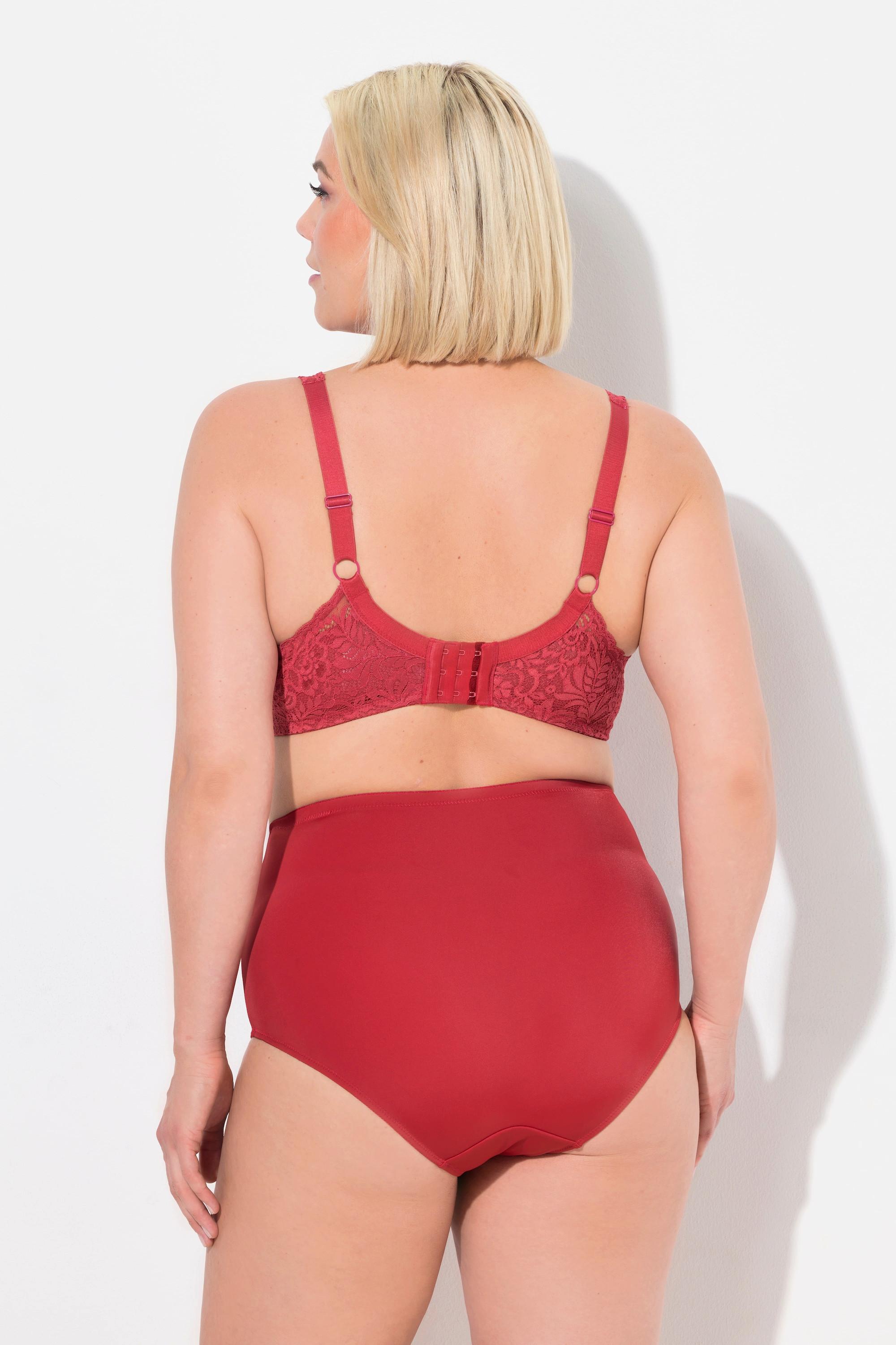 Ulla Popken Reggiseno con ferretto pizzo floreale pizzo intero coppa C-E  