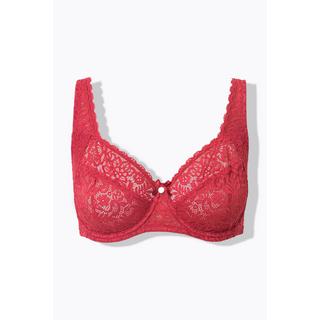 Ulla Popken Reggiseno con ferretto pizzo floreale pizzo intero coppa C-E  
