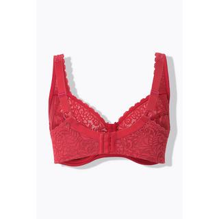 Ulla Popken Reggiseno con ferretto pizzo floreale pizzo intero coppa C-E  
