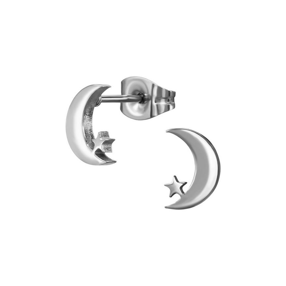 Ohrstecker Mond   Stern
