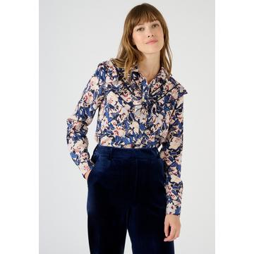 Bluse mit Rüschen reine Viskosefasern Lenzing(TM) EcoVero(TM)