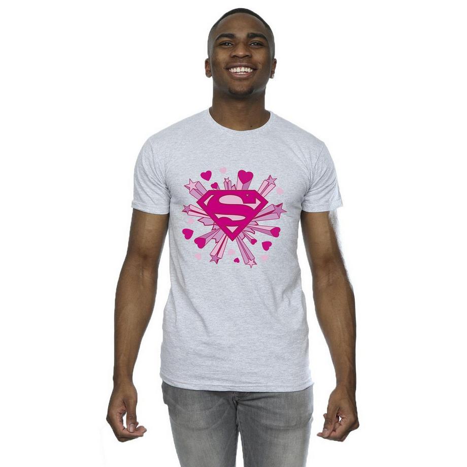 DC COMICS Superman Pink Logo T-Shirt  