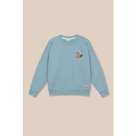 FRENCH DISORDER TÊTE EN L'AIR Rundhals-Sweatshirt mit Biber-Print  