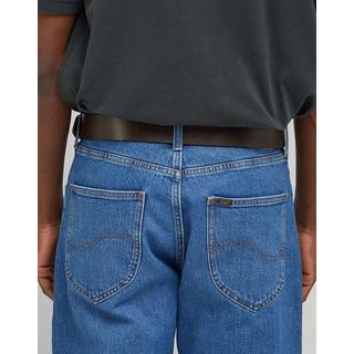 Lee Cintura in Pelle Fibbia Logo  