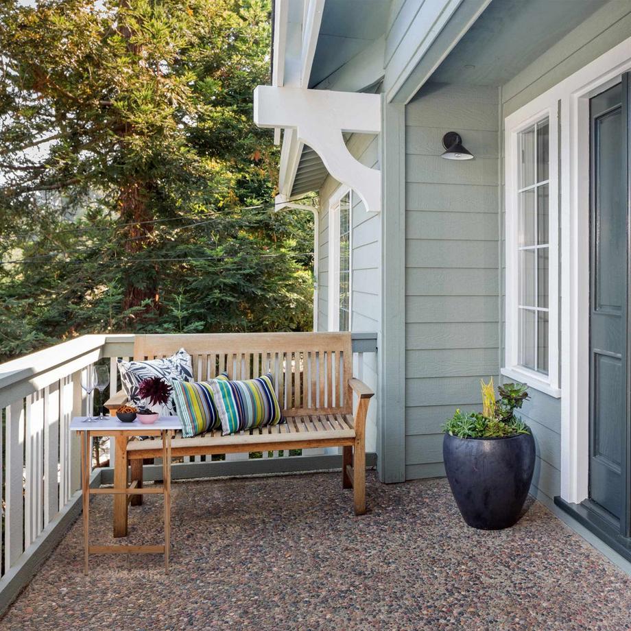 Northix Weißer Klapptisch aus Bambus  