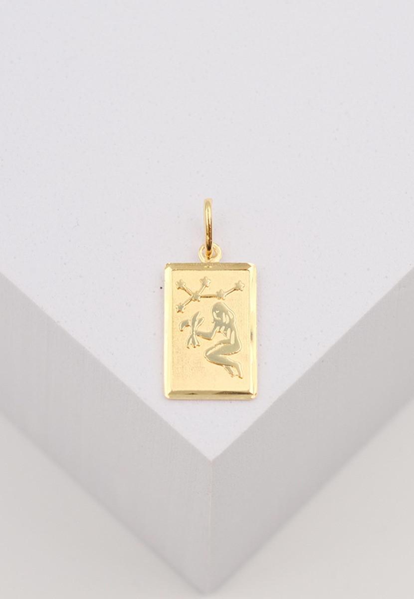 MUAU Schmuck  Anhänger Sternzeichen Jungfrau Gelbgold 750, 20x9mm 