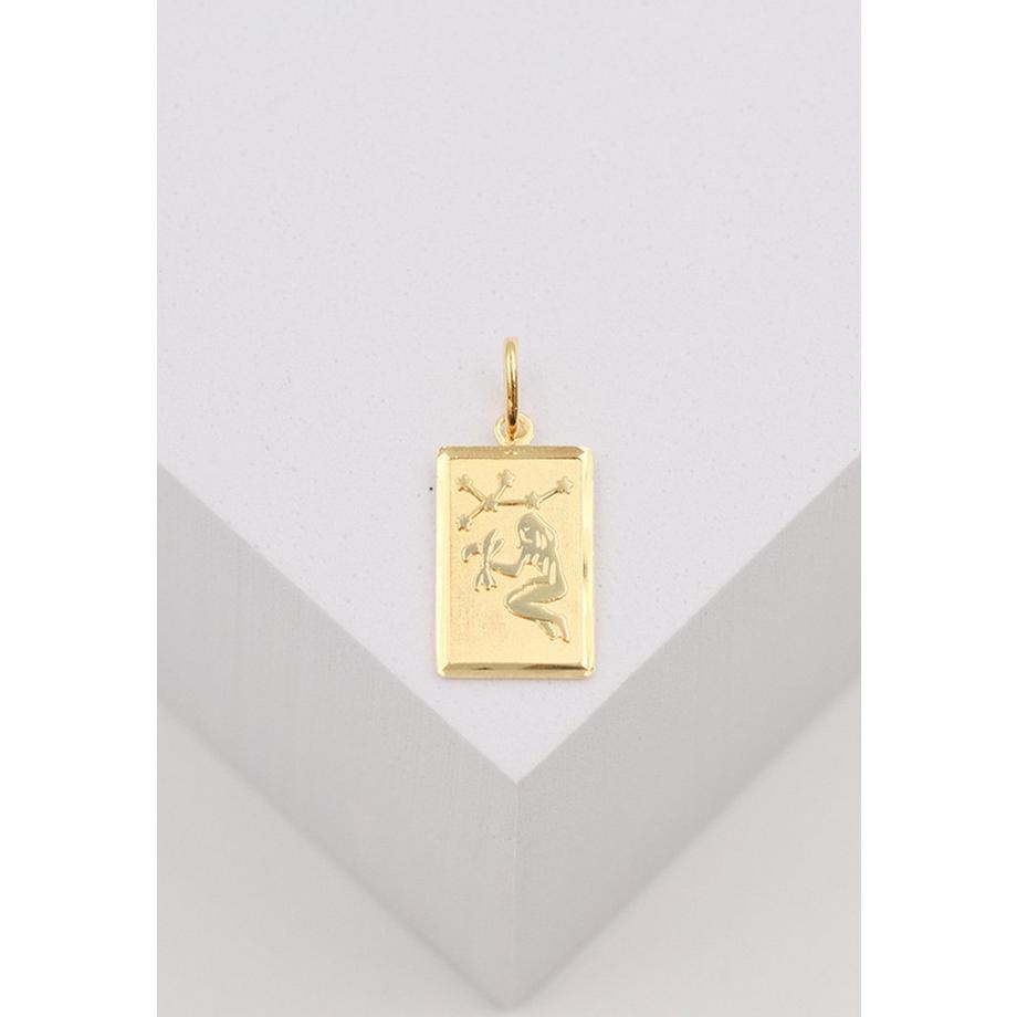 MUAU Schmuck  Anhänger Sternzeichen Jungfrau Gelbgold 750, 20x9mm 