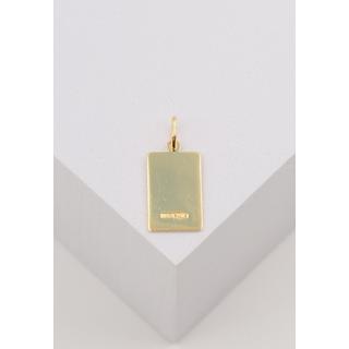 MUAU Schmuck  Anhänger Sternzeichen Jungfrau Gelbgold 750, 20x9mm 
