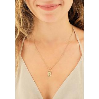 MUAU Schmuck  Anhänger Sternzeichen Jungfrau Gelbgold 750, 20x9mm 