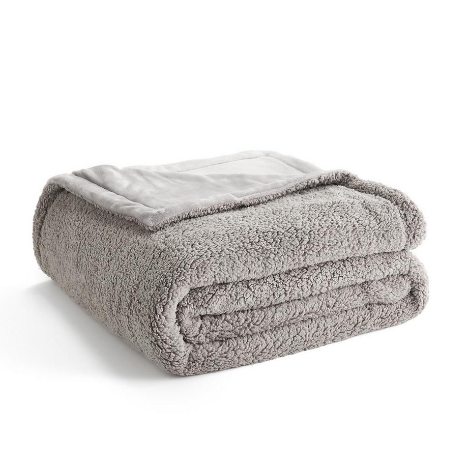 La Redoute Intérieurs Maxine Fleece und Sherpa Tagesdecke  