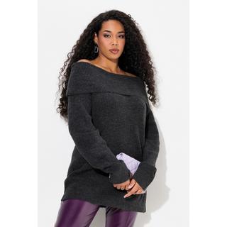 Ulla Popken  Pullover, Schulterausschnitt, Langarm, weicher Feinstrick 