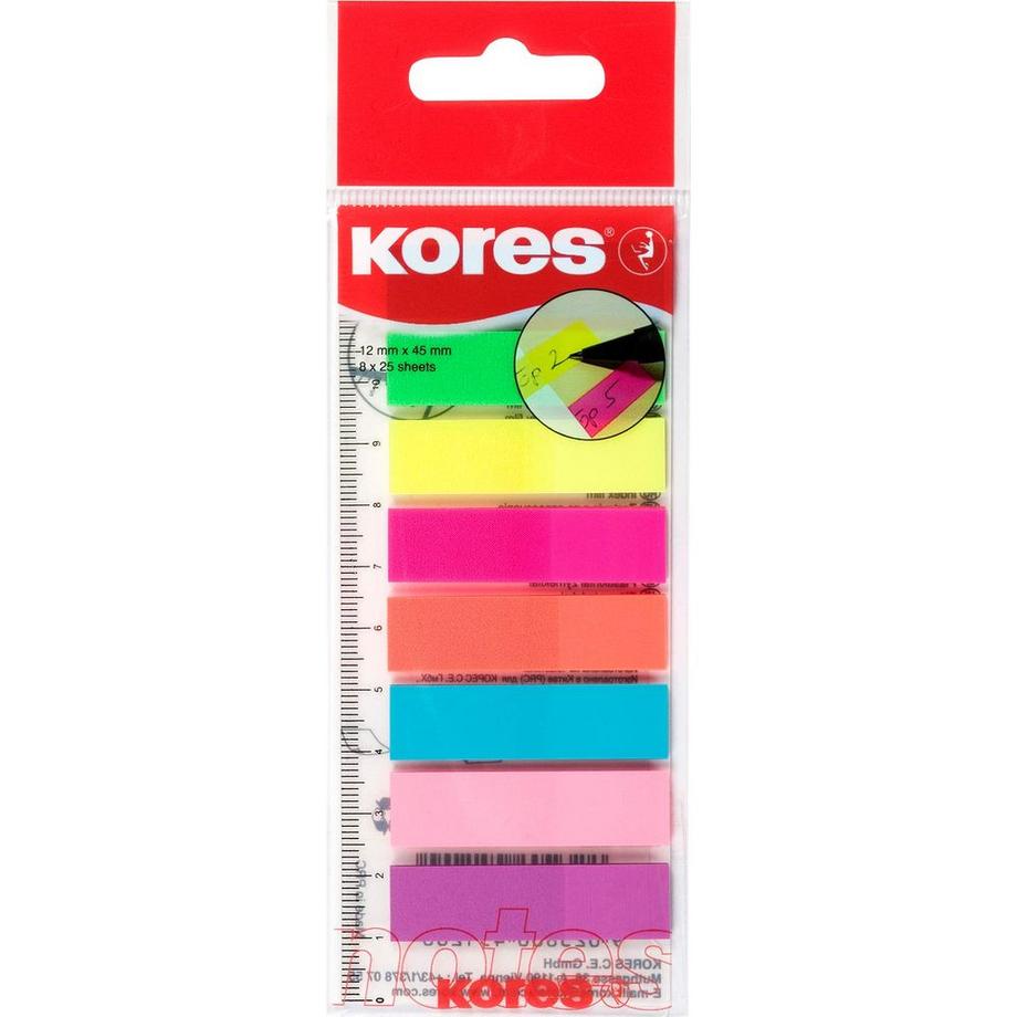 KORES Marqueur de page  avec règle  