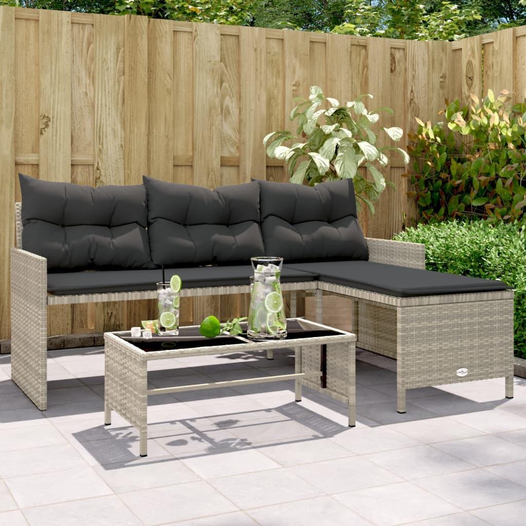 VidaXL Canapé de jardin rotin synthétique  