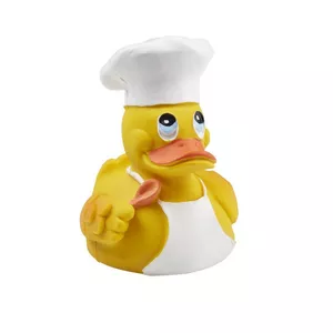 Lanco Toys 854 Bad-Spielzeug-Aufkleber Badeente aus Gummi Weiß, Gelb