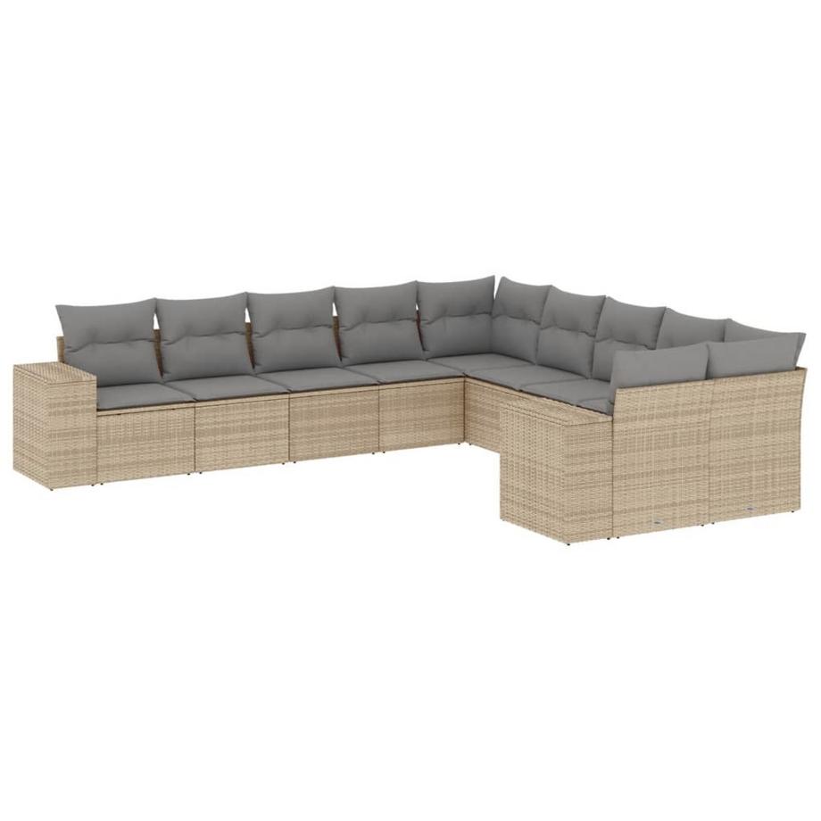 Ensemble de canapés de jardin rotin synthétique