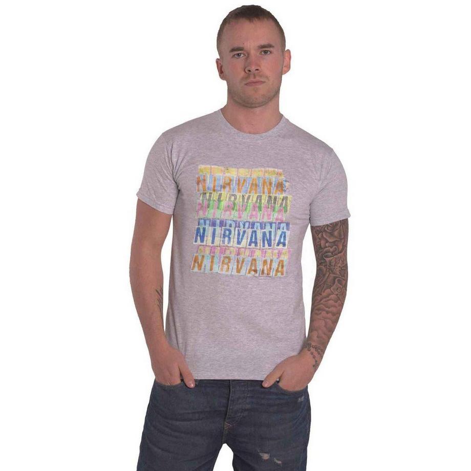 Nirvana Logo Print T-Shirt  