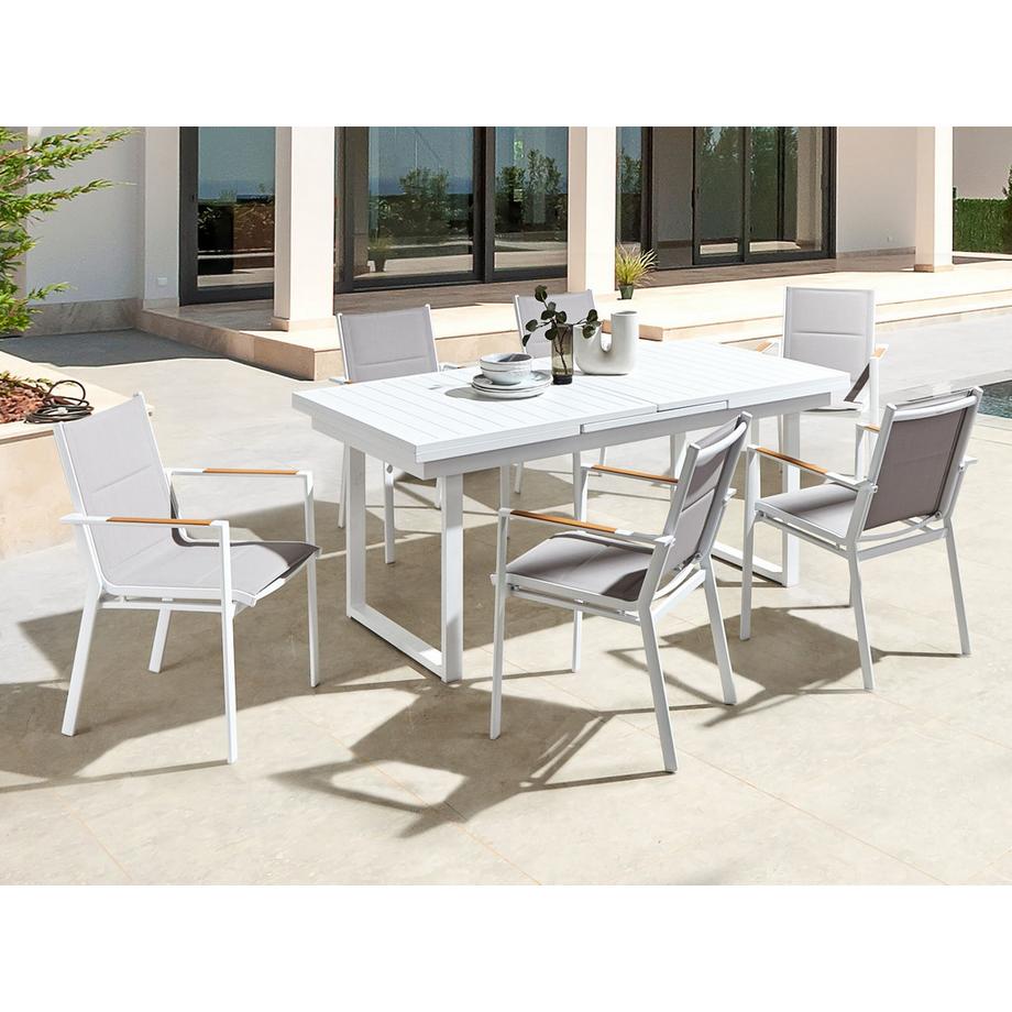 Beliani Set da pranzo per 6 persone en Alluminio  VALCANETTO/BUSSETO  