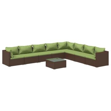 Garten-lounge-set poly-rattan