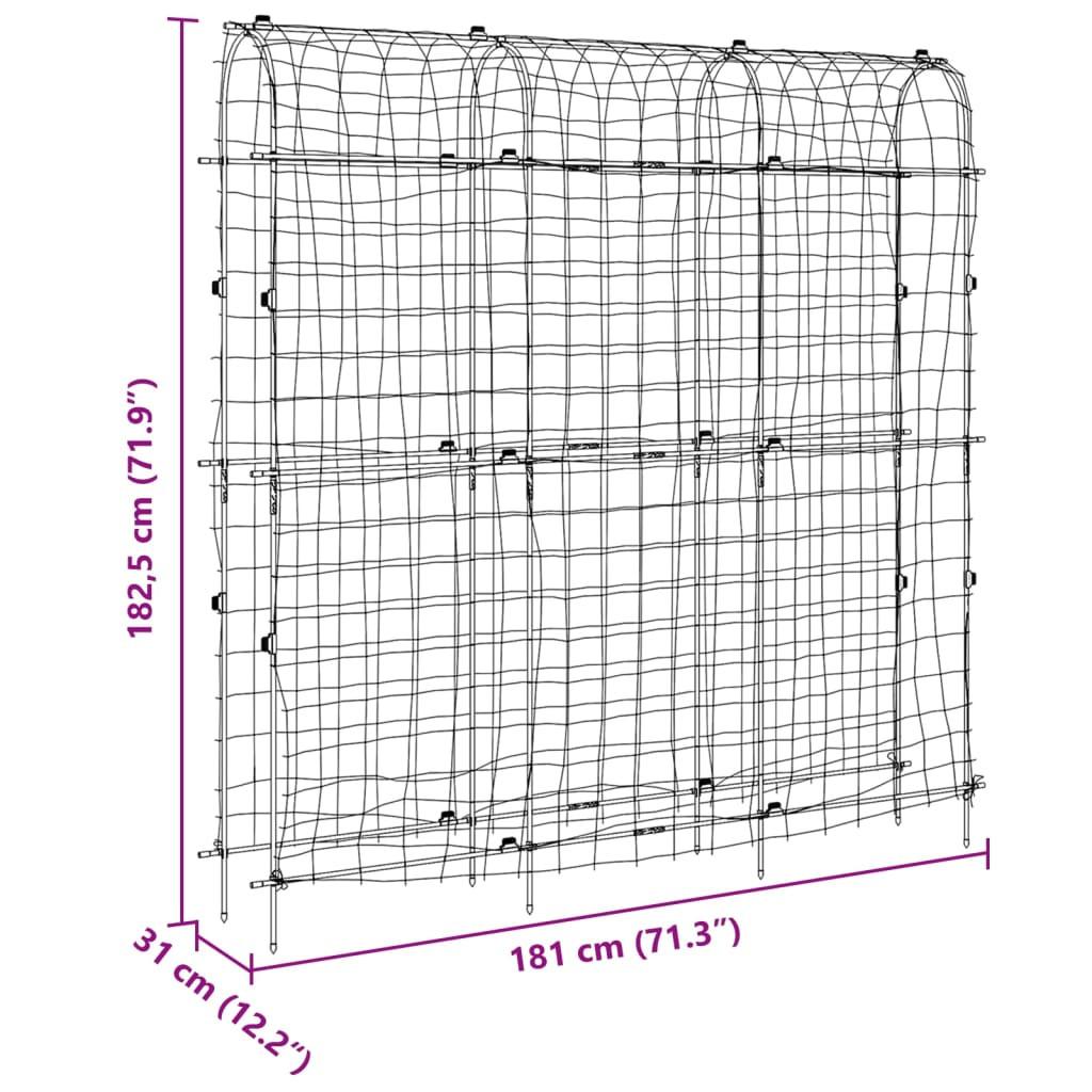 VidaXL Treillis de jardin acier  