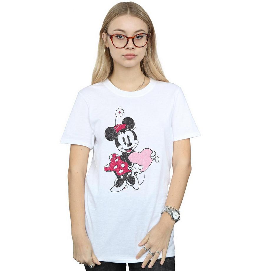 Disney Minnie Mouse Coeur Imprimé T-Shirt  