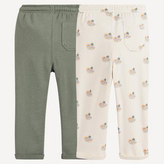 La Redoute Collections  2er-Set bedruckte Molton-Pluderhosen 