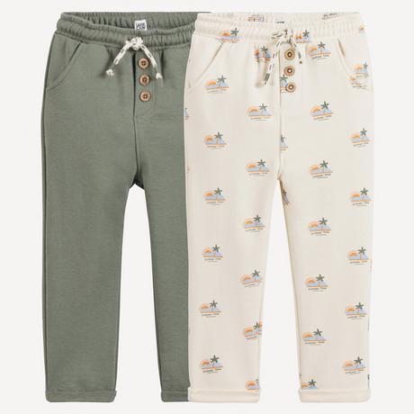 La Redoute Collections  2er-Set bedruckte Molton-Pluderhosen 