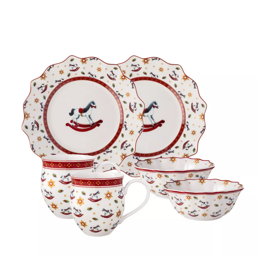 Toys Delight Geschirrset Schaukelpferd, 6-teilig, für 2 Personen