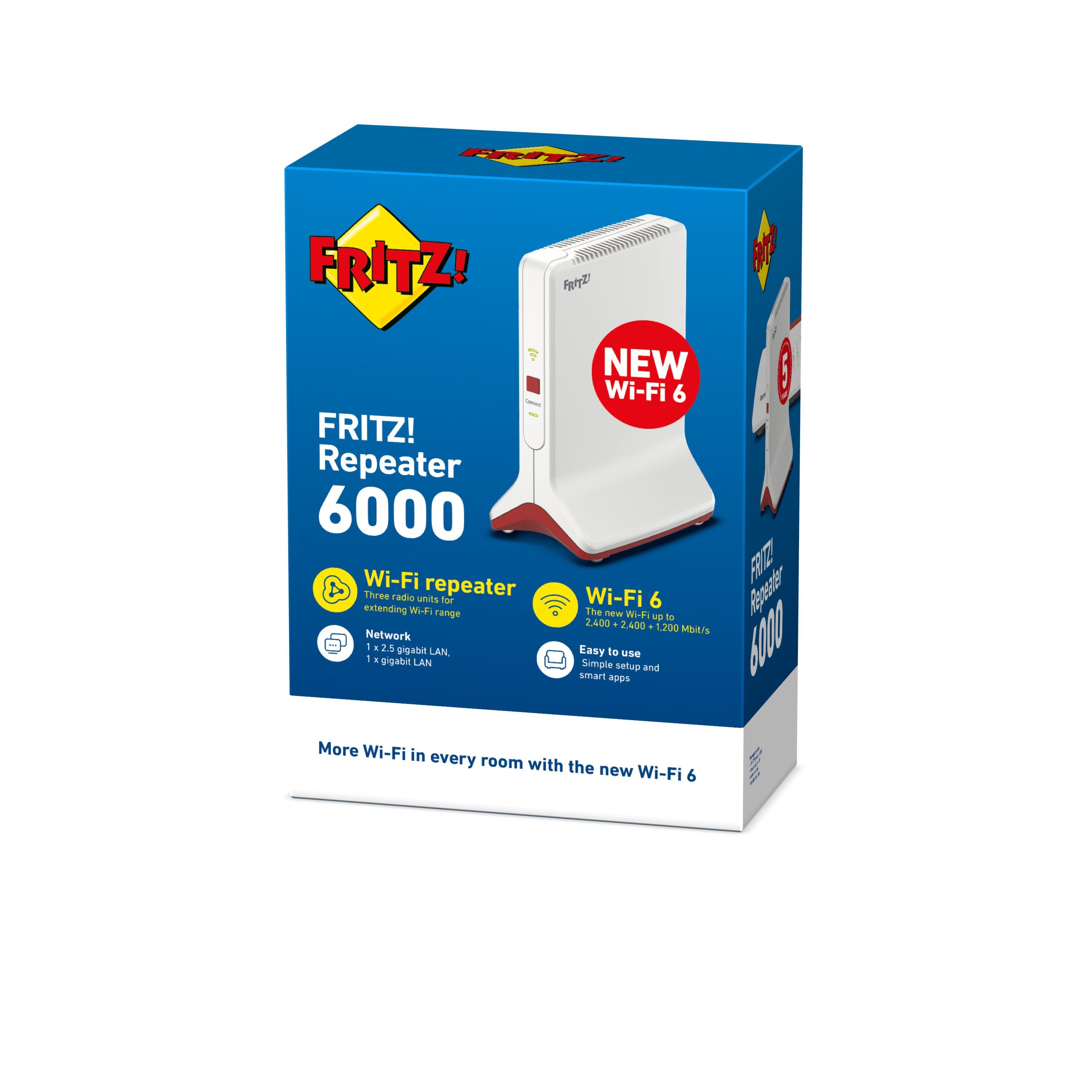 AVM  Repeater FRITZ! 6000 6000 Mbit/s Bianco 