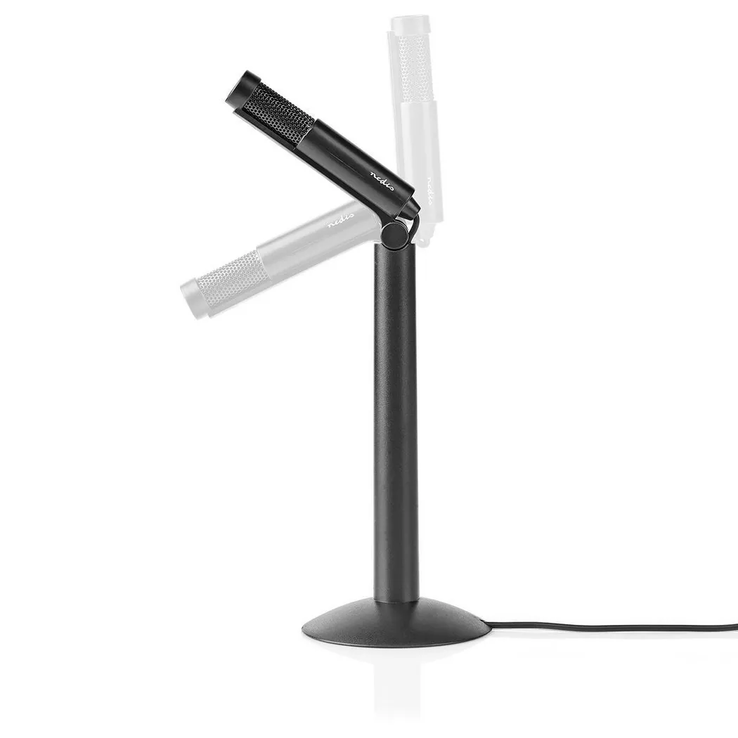 Nedis - Microfono | Utilizzato per: computer / scrivania / smartphone / tablet | Cablato | 1x 3,5 mm