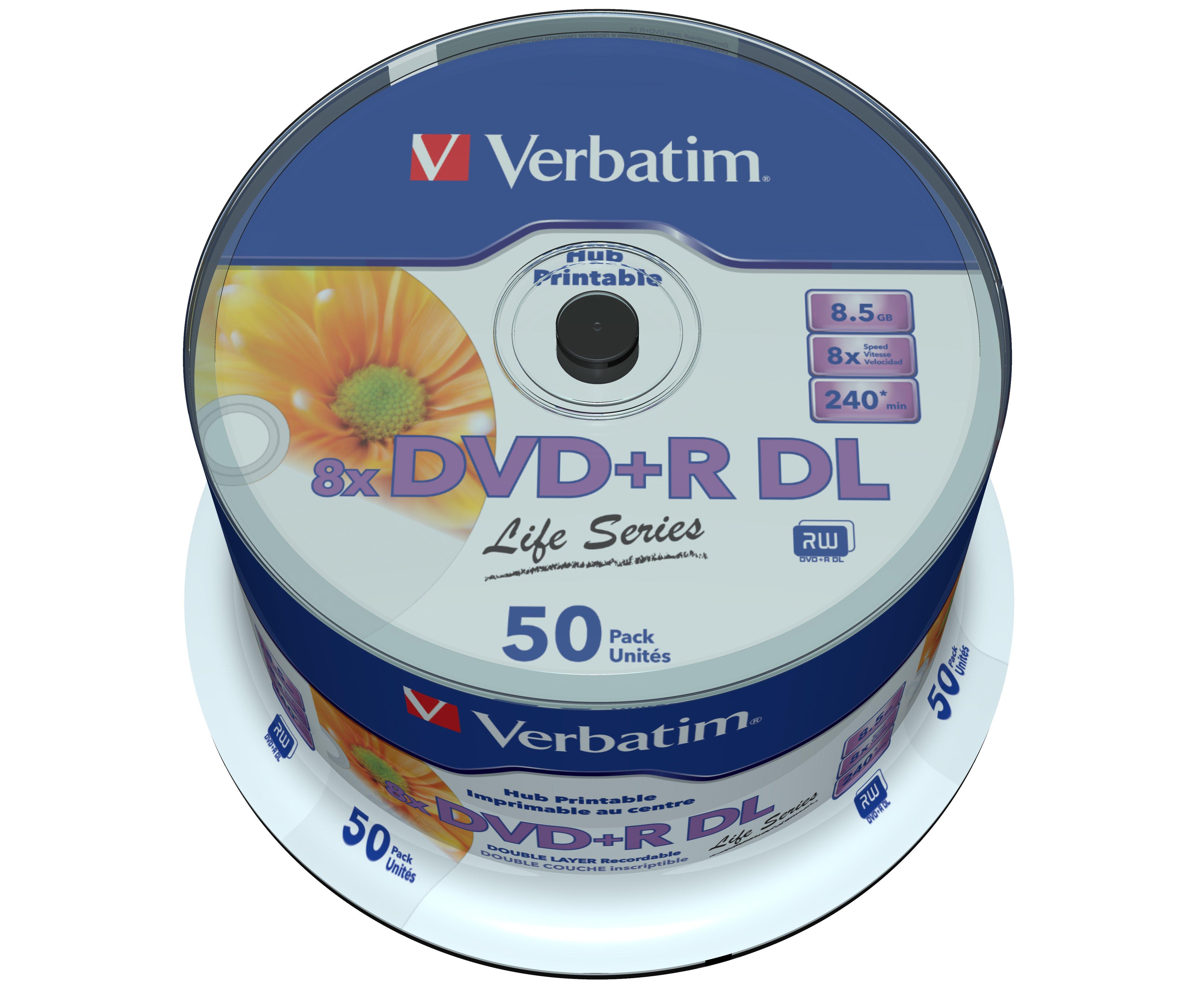 Verbatim  Verbatim 97693 DVD-Rohling 8,5 GB DVD+R DL 50 Stück(e) 