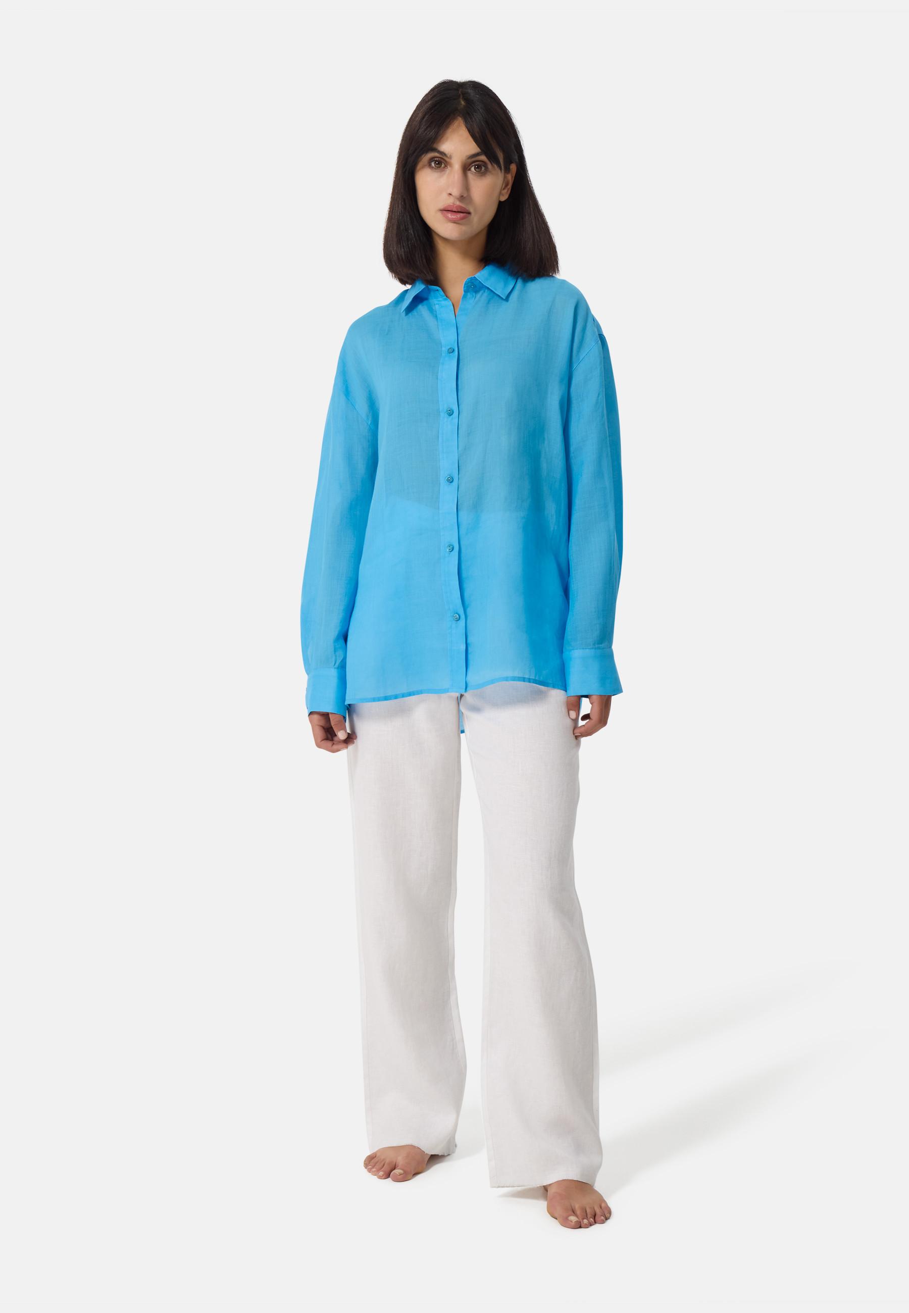 CASH-MERE.CH Chemisier Ramie style oversize  