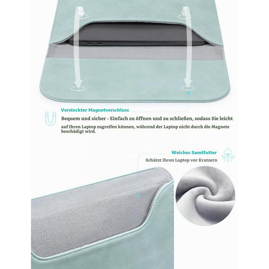 Only-bags.store Fodero per Laptop con Borsa Accessori  