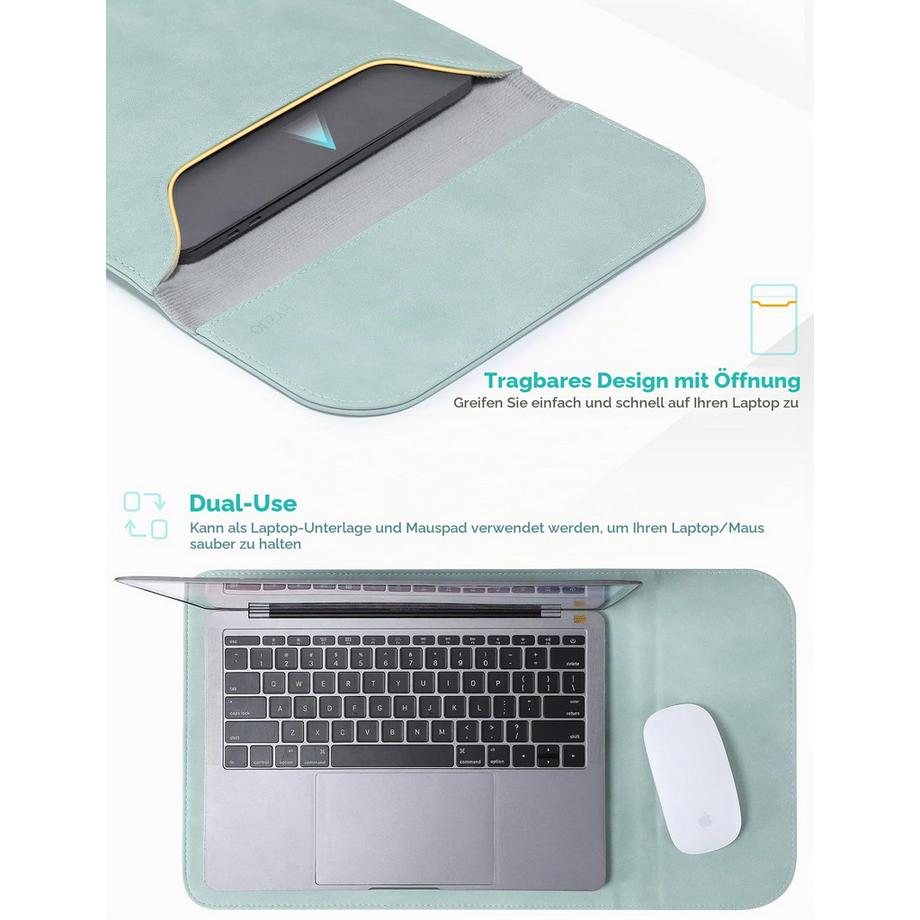 Only-bags.store Fodero per Laptop con Borsa Accessori  