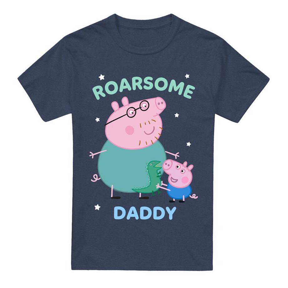 T-ShirtMotif Papa Pig Roarsome