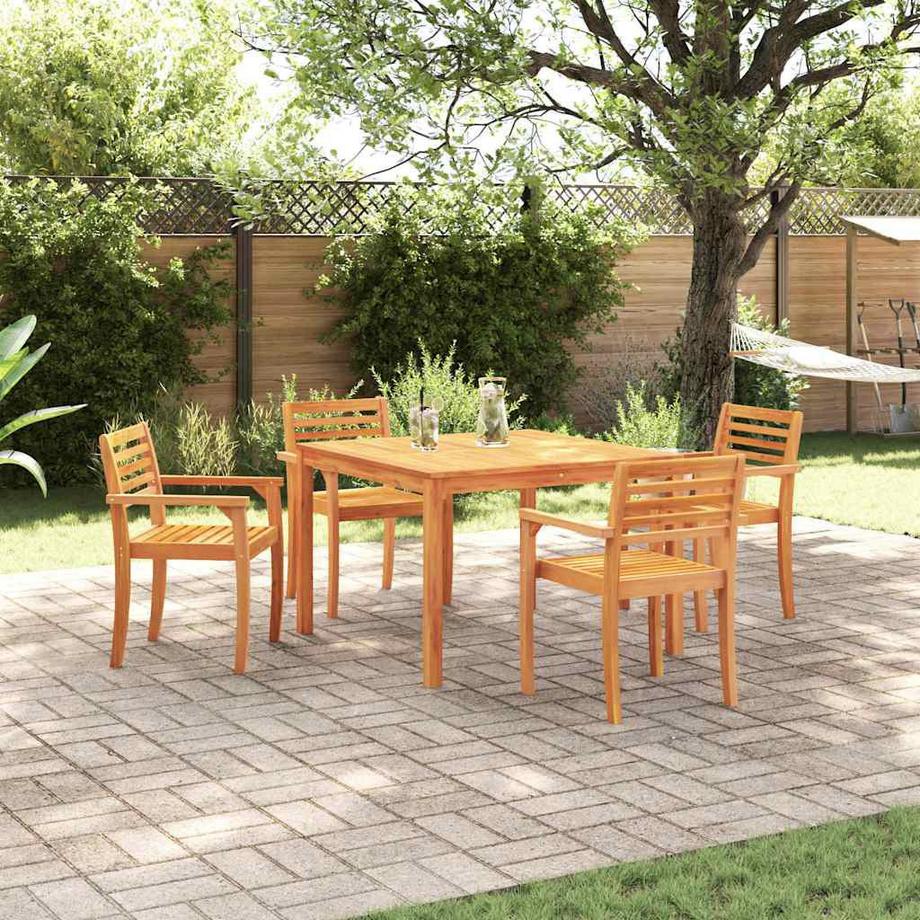 VidaXL Set da Pranzo per Giardino Legno massello di acacia  