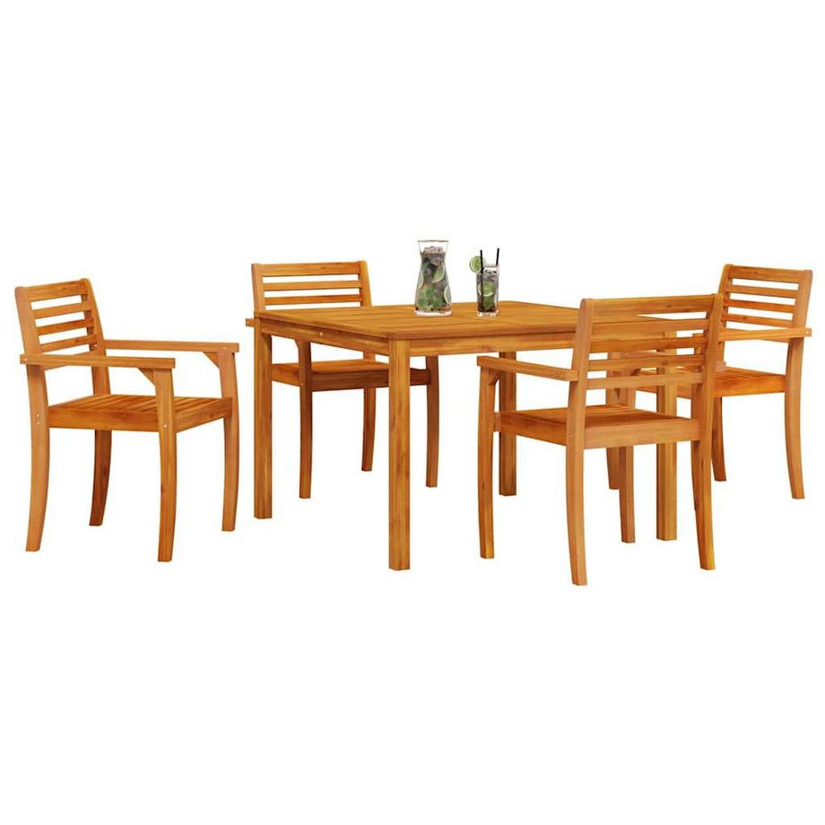 VidaXL Set da Pranzo per Giardino Legno massello di acacia  