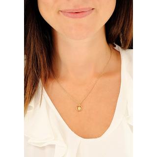 MUAU Schmuck  Anhänger Taufring Gelbgold 750 Rubin 