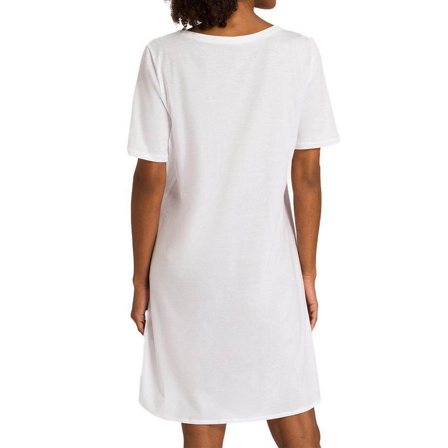 HANRO Cotton Deluxe Camicia da Notte Maniche Corte  