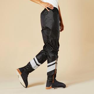 BTWIN  SURPANTALON PLUIE VELO VILLE 540 FEMME NOIR 