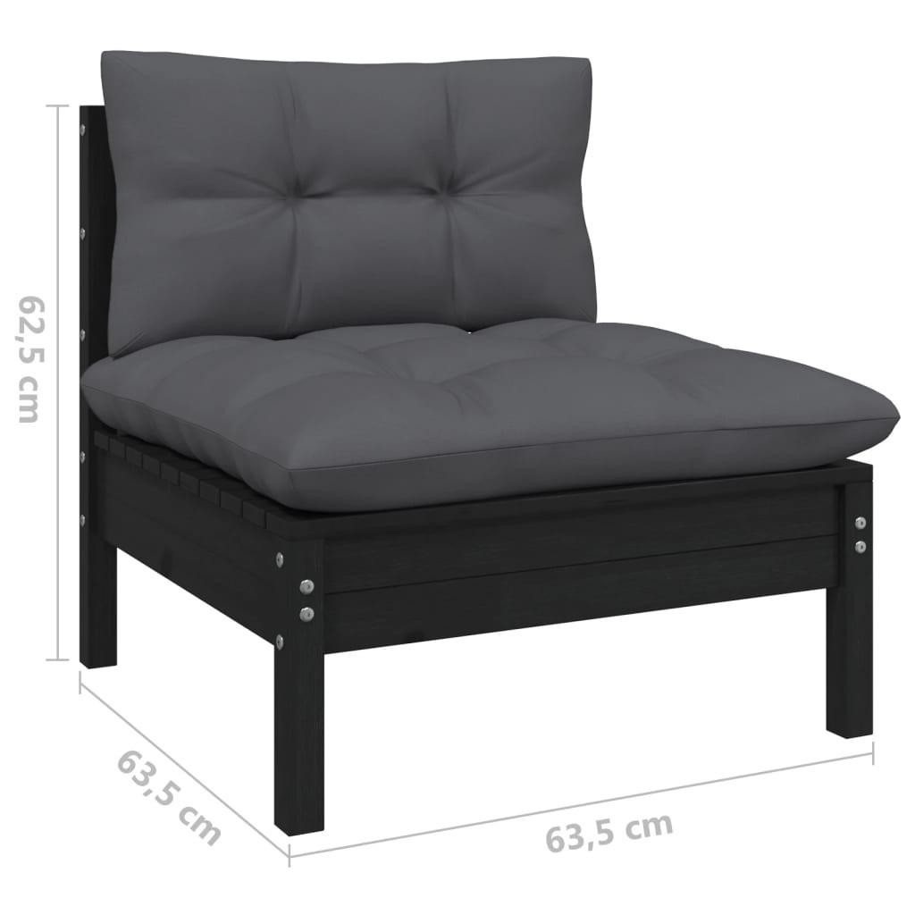 VidaXL 4-sitzer-gartensofa kiefernholz  