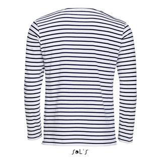 SOLS Marine Gestreiftes Langarm T-Shirt  
