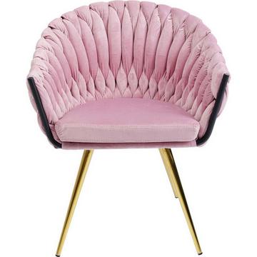 Chaise avec accoudoirs Knot Rose