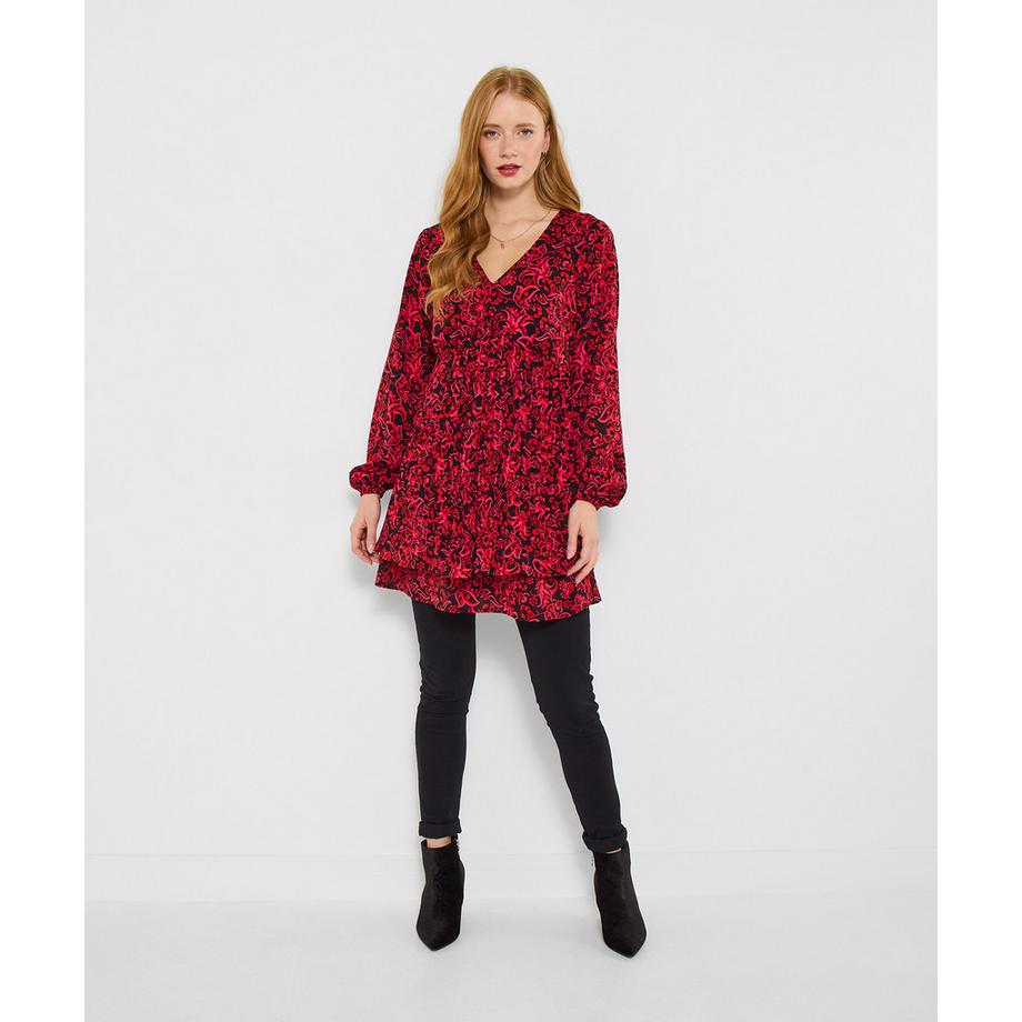 Joe Browns Tunica plissettata con motivo floreale  