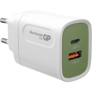 GP Batteries  USB-Ladegerät Steckdose Anzahl Ausgänge: 2 x USB, USB-C® Buchse 