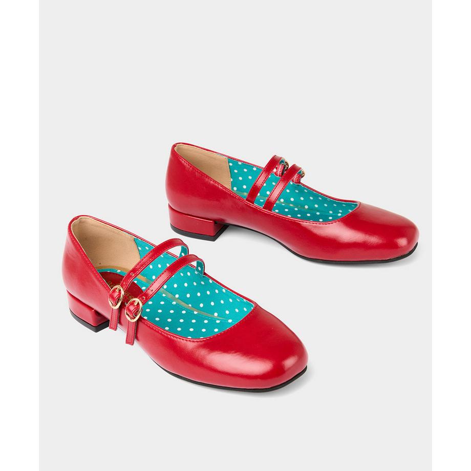 Joe Browns Chaussures Mary Jane Double Bride Doublure à Pois  