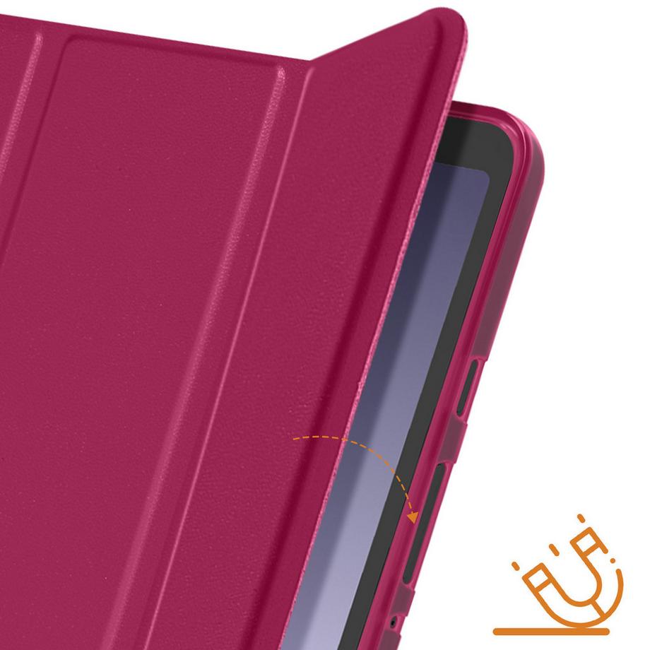 Avizar  Étui Samsung Tab A9 Pliable Fuchsia 