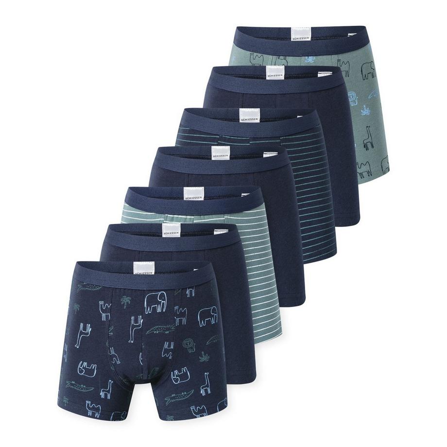 Boxershort  7er Pack Figurbetont-7PACK Boys Single Jersey Slips